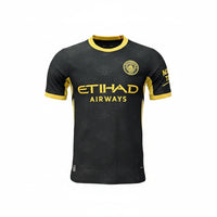 Manchester City 26/27 Black/Yellow Away Player Version Jersey