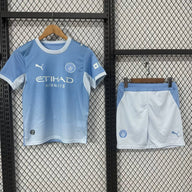 Manchester City 26/27 Sky Blue Gradient Home Kids Jersey Set