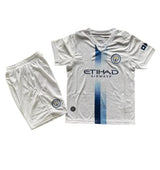 Manchester City 26/27 White/Blue 3rd Kids Jersey Set