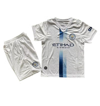 Manchester City 26/27 White/Blue 3rd Kids Jersey Set