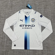Manchester City 26/27 White/Blue Gradient Stripe 3rd Away Long Sleeve Jersey