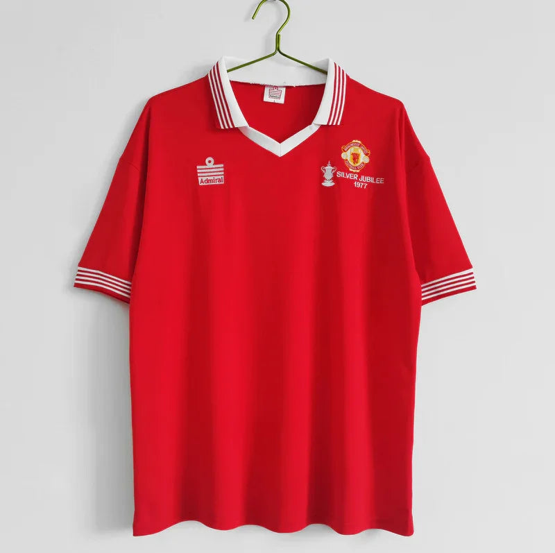 Manchester United 1977/78 Retro Red/White Home Jersey