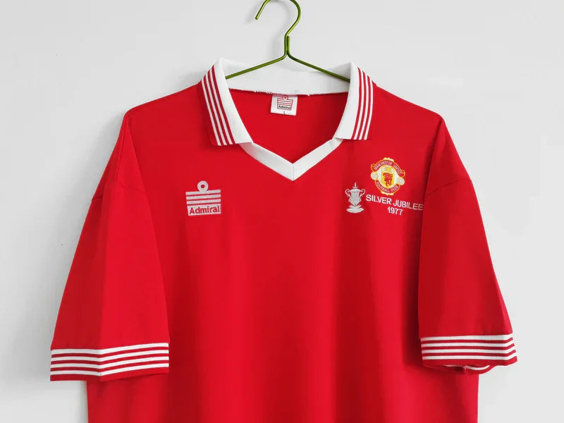 Manchester United 1977/78 Retro Red/White Home Jersey
