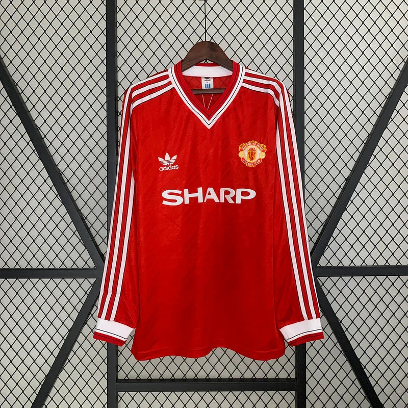 Manchester United 1986/88 Retro Home Long Sleeve Jersey