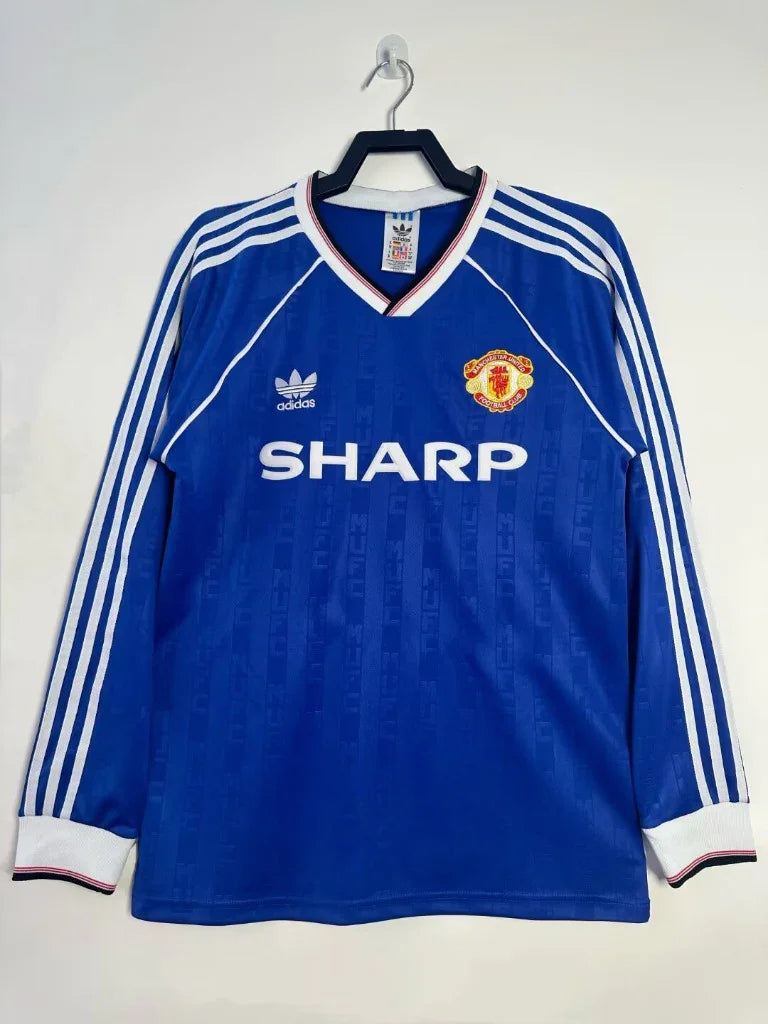 Manchester United 1988/90 Vintage Retro Second Away Long Sleeve Jersey - Concept Kits