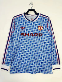 Manchester United 1990/92 Vintage Retro Away Long Sleeves Jersey - Concept Kits