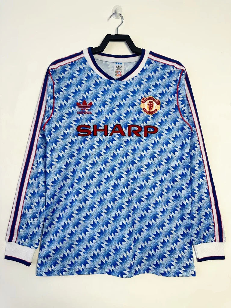 Manchester United 1990/92 Vintage Retro Away Long Sleeves Jersey - Concept Kits