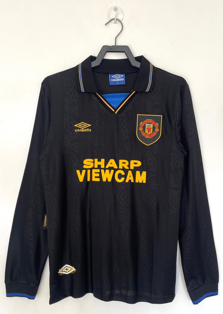 Manchester United 1993/94 Vintage Retro Black Away Jersey - Concept Kits