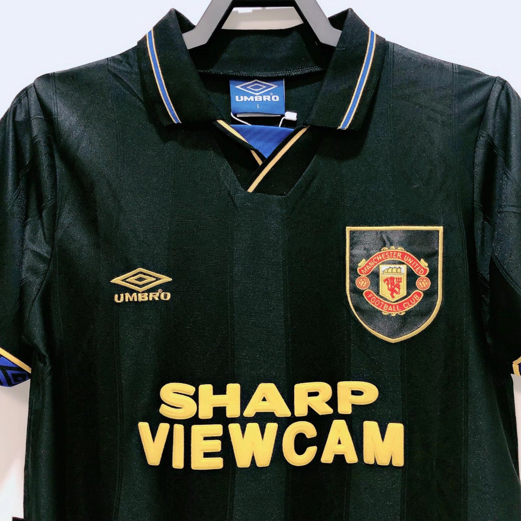 Manchester United 1993/94 Vintage Retro Black Away Jersey - Concept Kits