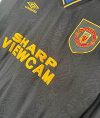 Manchester United 1993/94 Vintage Retro Black Away Jersey - Concept Kits