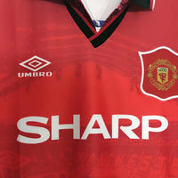 Manchester United 1994/96 Vintage Retro Home Jersey - Concept Kits
