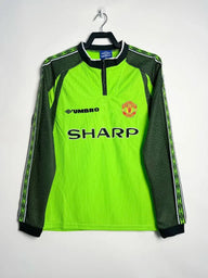 Manchester United 1998/99 Vintage Retro Green Goalkeeper Long Sleeves Jersey - Concept Kits