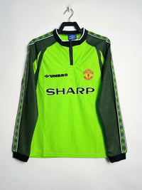 Manchester United 1998/99 Vintage Retro Green Goalkeeper Long Sleeves Jersey - Concept Kits