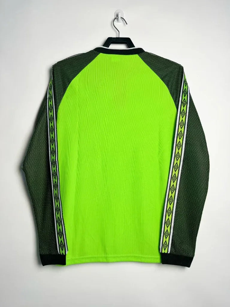 Manchester United 1998/99 Vintage Retro Green Goalkeeper Long Sleeves Jersey - Concept Kits