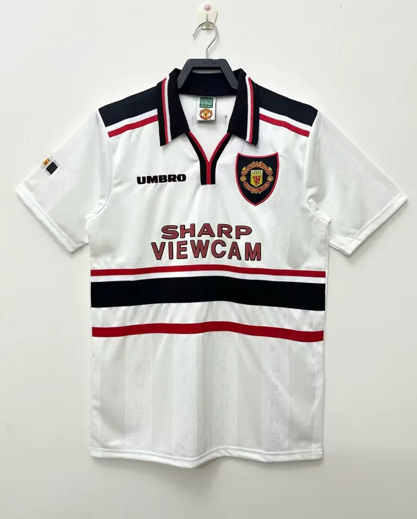 Manchester United 1998 Vintage Retro Away Jacquard Fabric Jersey - Concept Kits