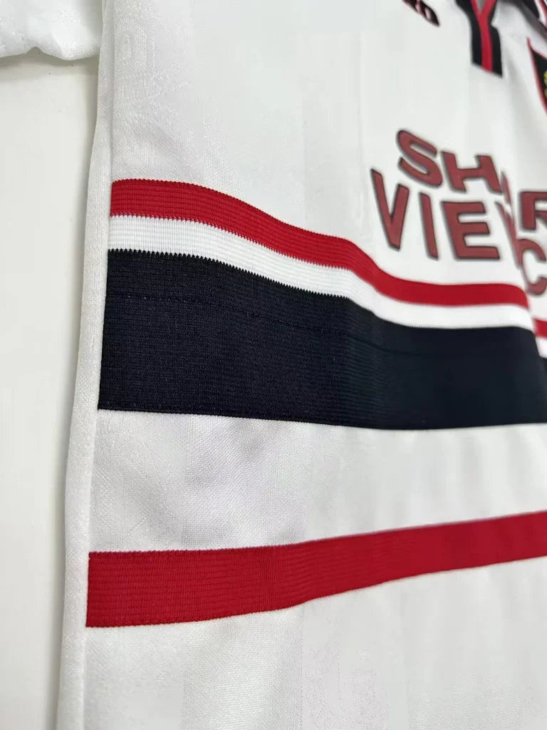 Manchester United 1998 Vintage Retro Away Jacquard Fabric Jersey - Concept Kits