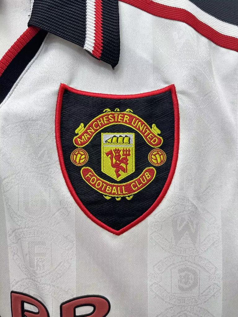 Manchester United 1998 Vintage Retro Away Jacquard Fabric Jersey - Concept Kits