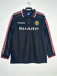 Manchester United 1998 Vintage Retro Black Long Sleeve Jersey - Concept Kits