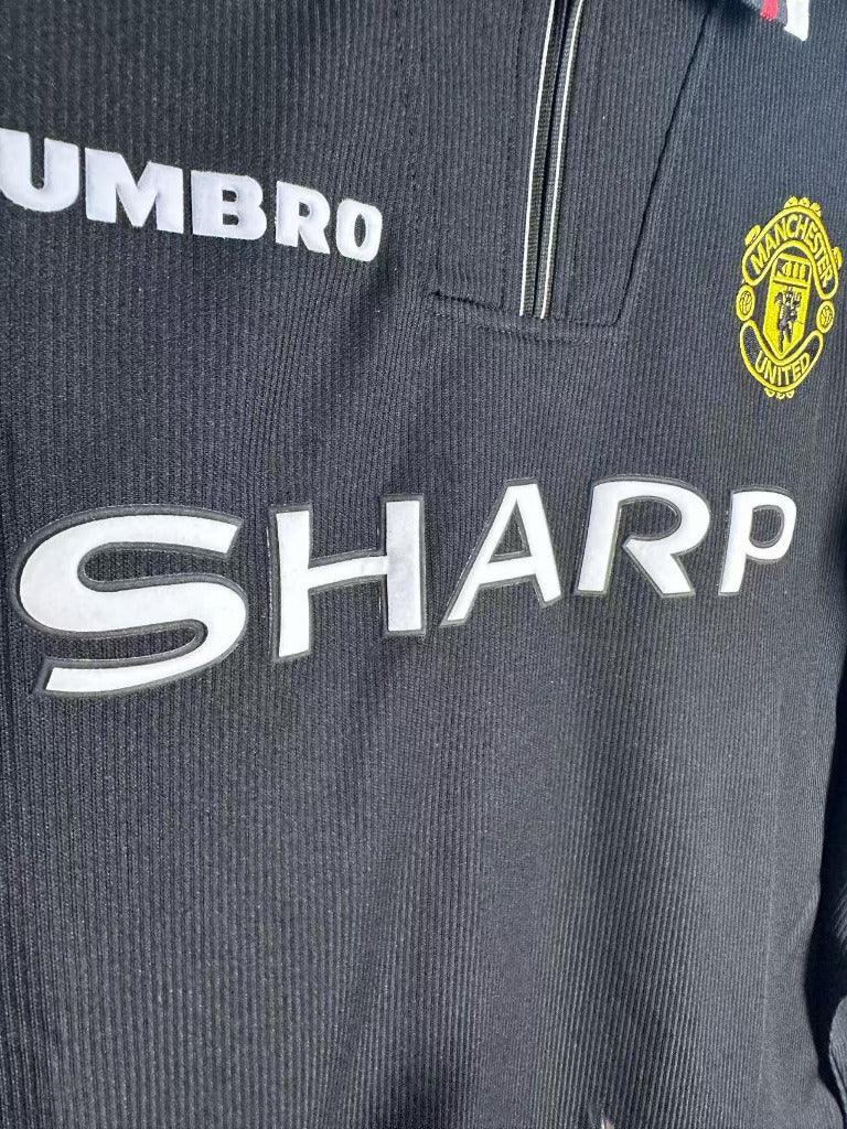 Manchester United 1998 Vintage Retro Black Long Sleeve Jersey - Concept Kits