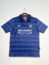 Manchester United 1999/00 Vintage Retro Blue Away Jersey - Concept Kits