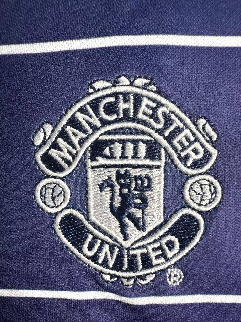 Manchester United 1999/00 Vintage Retro Blue Away Jersey - Concept Kits