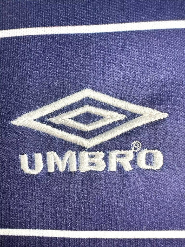 Manchester United 1999/00 Vintage Retro Blue Away Jersey - Concept Kits