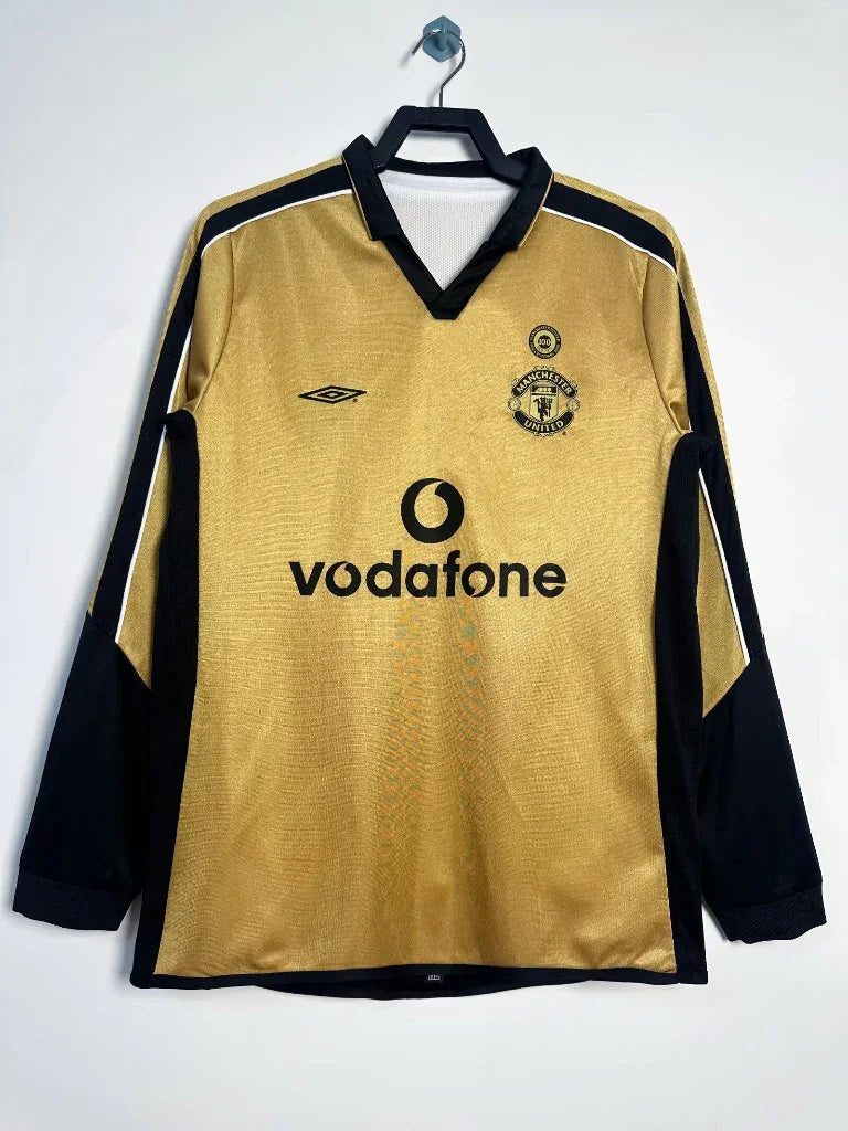 Manchester United 2001/02 Retro Centenary Edition Double-Sided Long Sleeve Jersey - Concept Kits