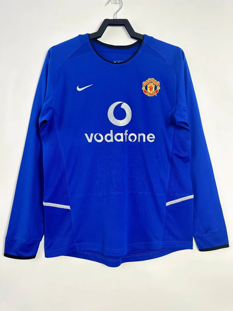Manchester United 2002/03 Vintage Retro Second Away Game Long Sleeve Jersey - Concept Kits