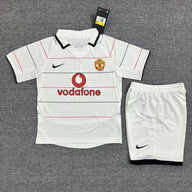 Manchester United 2003/05 Vintage Retro Away Kids Jersey Set