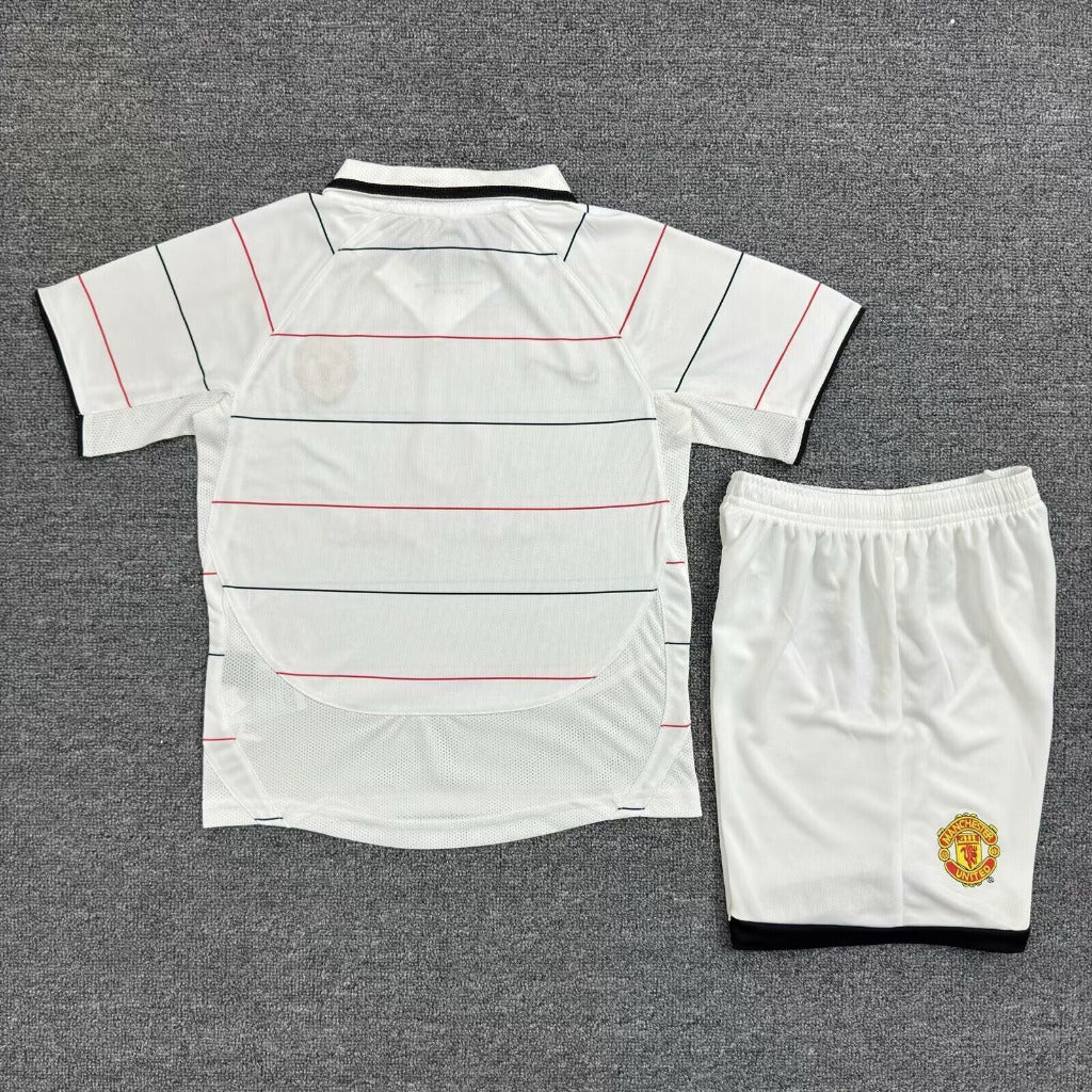 Manchester United 2003/05 Vintage Retro Away Kids Jersey Set