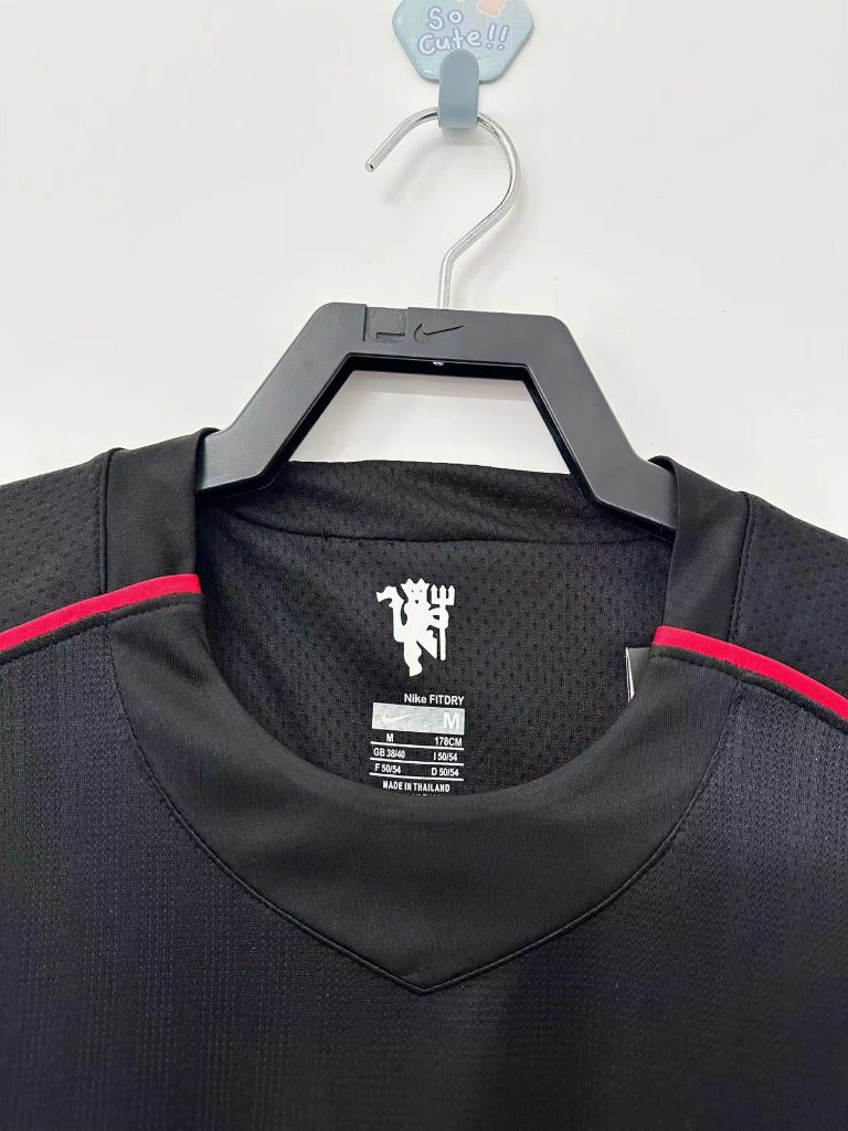 Manchester United 2007/08 Vintage Retro Away Black Jersey - Concept Kits