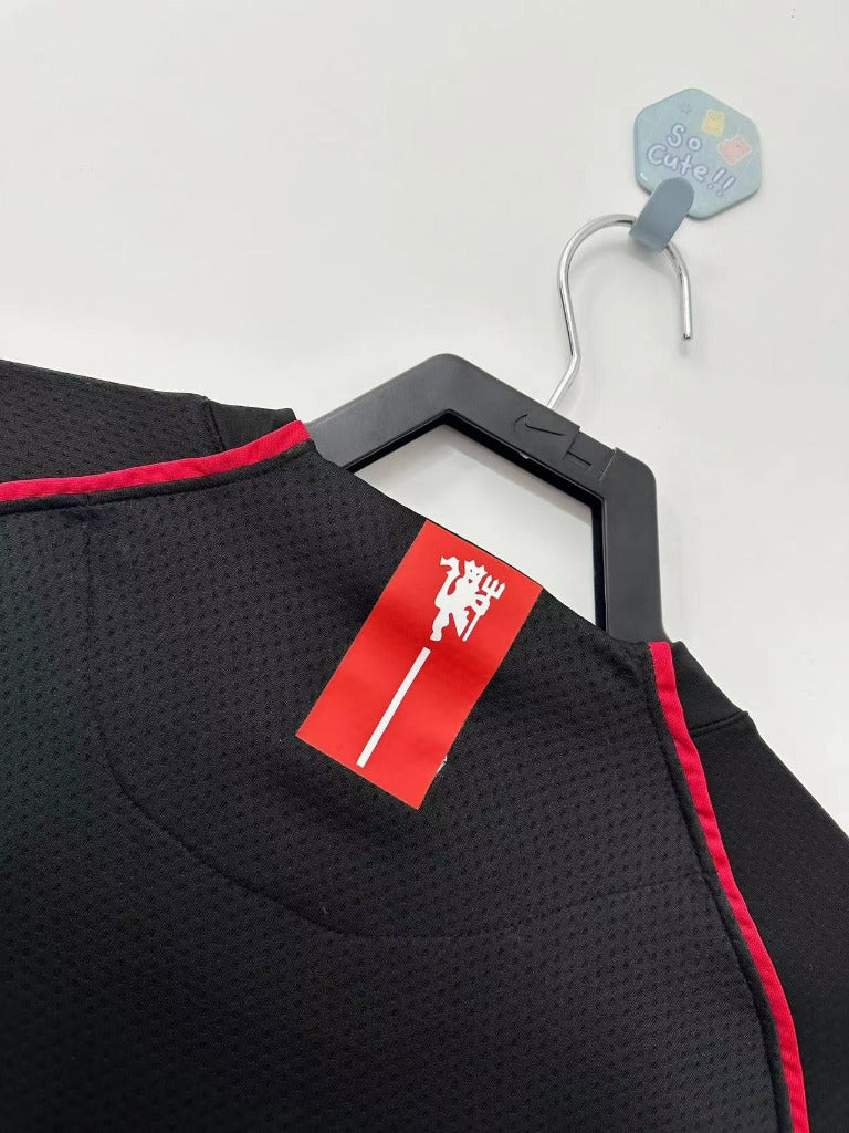 Manchester United 2007/08 Vintage Retro Away Black Jersey - Concept Kits