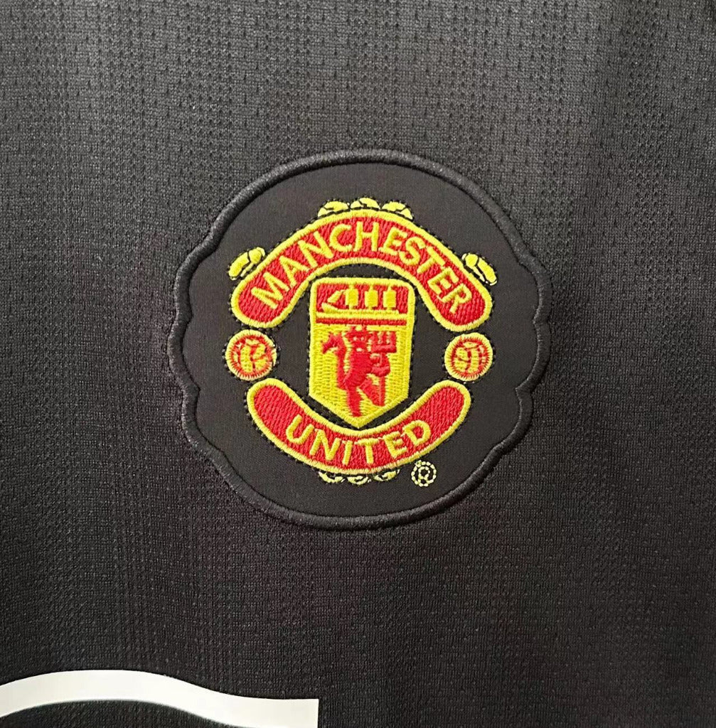Manchester United 2007/08 Vintage Retro Away Black Jersey - Concept Kits