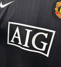 Manchester United 2007/08 Vintage Retro Away Black Jersey - Concept Kits