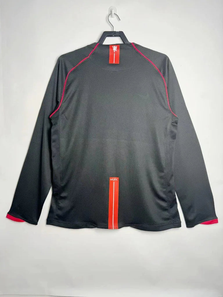 Manchester United 2007/08 Vintage Retro Away Black Long Sleeves Jersey - Concept Kits