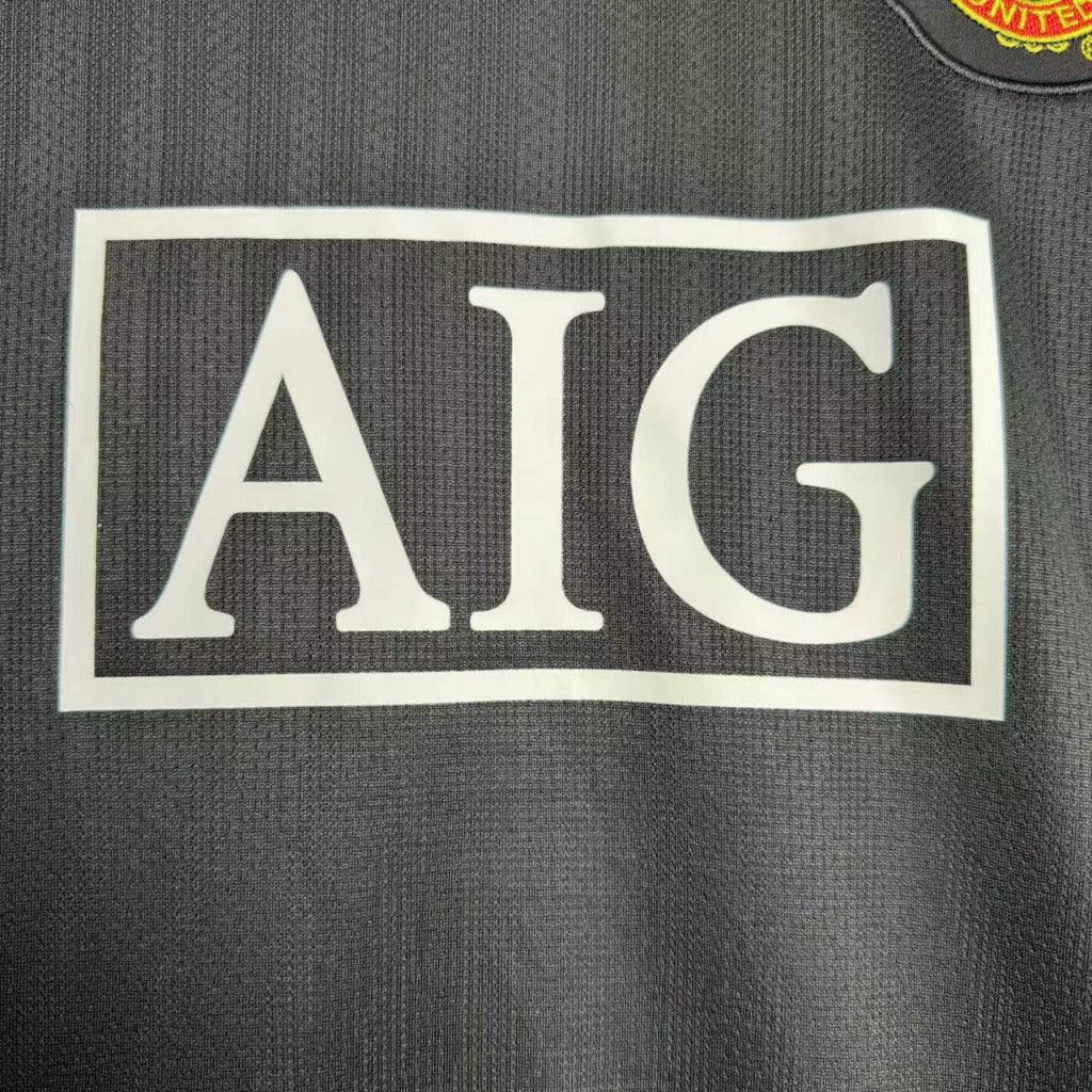 Manchester United 2007/08 Vintage Retro Away Black Long Sleeves Jersey - Concept Kits