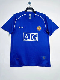 Manchester United 2007/08 Vintage Retro Goalkeeper Blue Jersey - Concept Kits