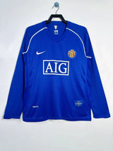 Manchester United 2007/08 Vintage Retro Goalkeeper Blue Long Sleeves Jersey - Concept Kits