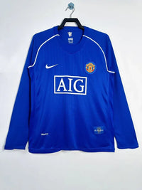 Manchester United 2007/08 Vintage Retro Goalkeeper Blue Long Sleeves Jersey - Concept Kits