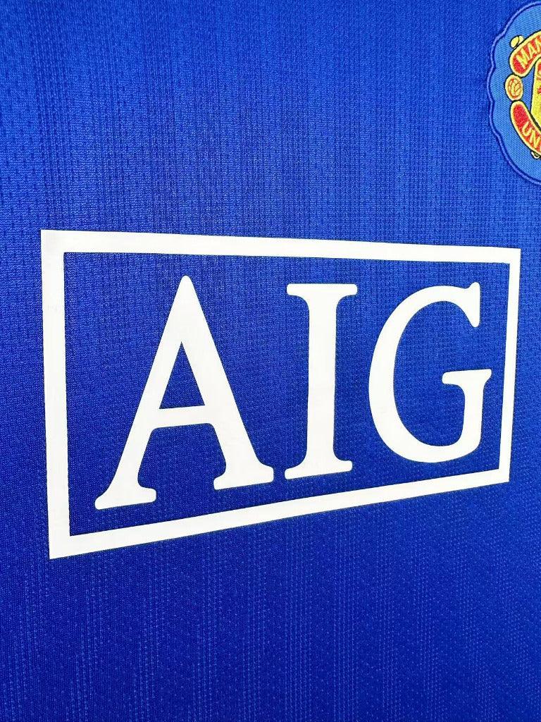 Manchester United 2007/08 Vintage Retro Goalkeeper Blue Long Sleeves Jersey - Concept Kits