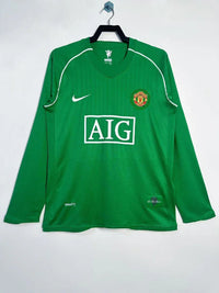 Manchester United 2007/08 Vintage Retro Goalkeeper Green Long Sleeve Jersey - Concept Kits
