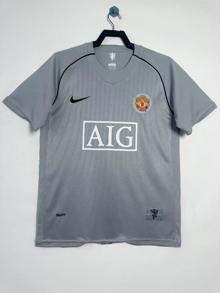 Manchester United 2007/08 Vintage Retro Goalkeeper Grey Jersey - Concept Kits
