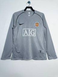 Manchester United 2007/08 Vintage Retro Goalkeeper Grey Long Sleeves Jersey - Concept Kits