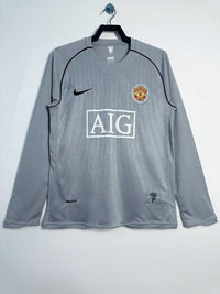 Manchester United 2007/08 Vintage Retro Goalkeeper Grey Long Sleeves Jersey - Concept Kits