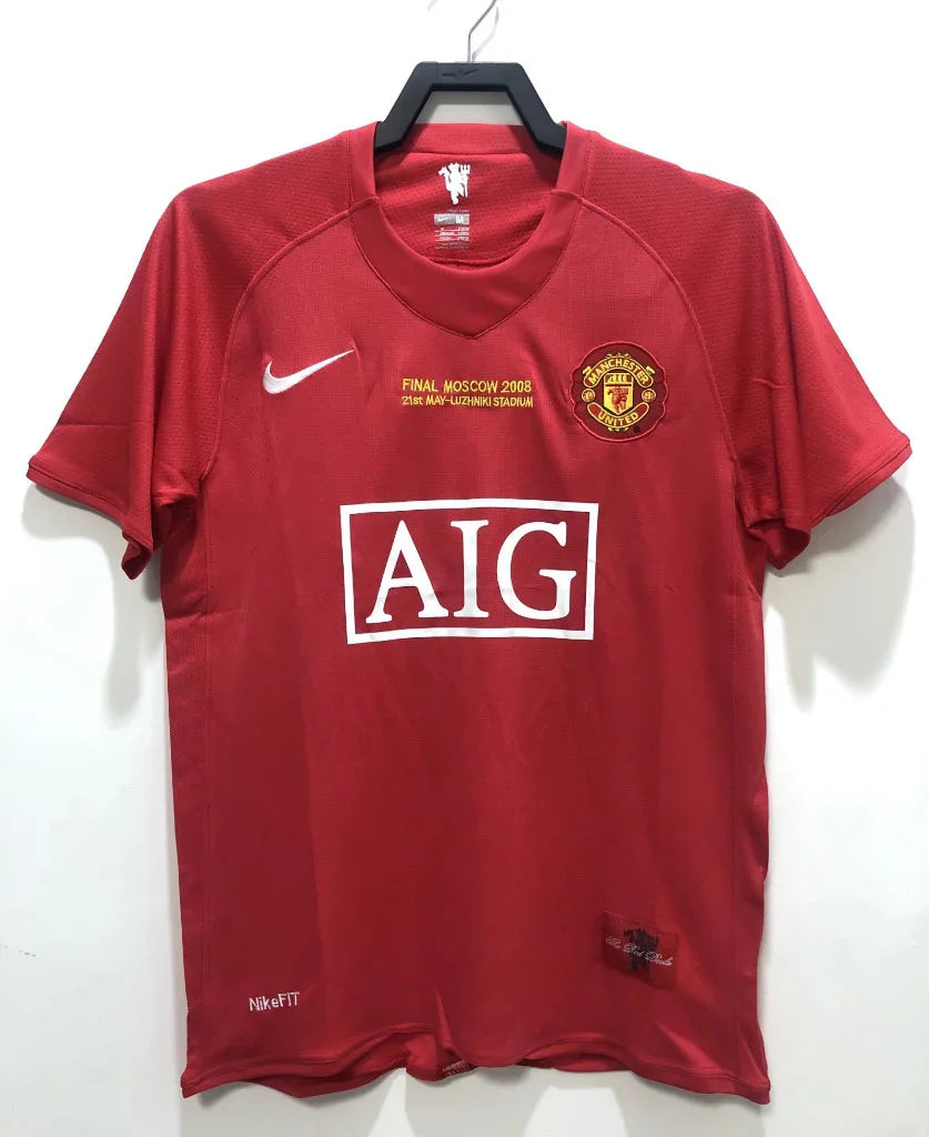 Manchester United 2007/08 Vintage Retro Home Champions League Jersey - Concept Kits