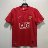 Manchester United 2007/08 Vintage Retro Home League Plate Jersey - Concept Kits