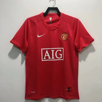 Manchester United 2007/08 Vintage Retro Home League Plate Jersey - Concept Kits