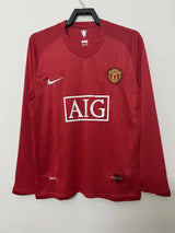 Manchester United 2007/08 Vintage Retro Home League Plate Jersey - Concept Kits