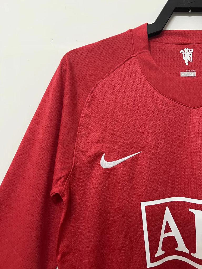 Manchester United 2007/08 Vintage Retro Home League Plate Jersey - Concept Kits