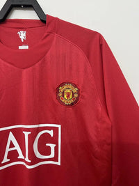 Manchester United 2007/08 Vintage Retro Home League Plate Jersey - Concept Kits